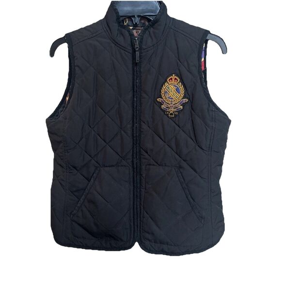 Polo Ralph Lauren Equestrian Two Side Vest Vintage Small - Picture 1 of 5
